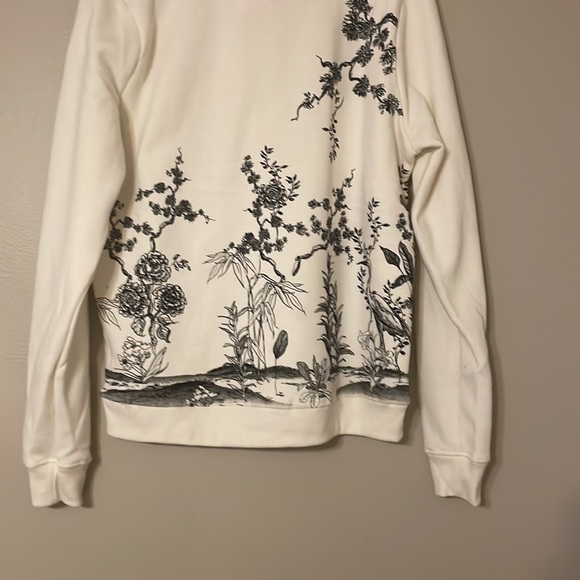 **New** Blind Rooster- Athletic Varsity College Denim Graphic Sweatshirt - Picture 2 of 3